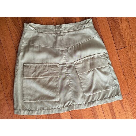 L’AGENCE Cargo Skirt 6 Neutral Olive | Ultra-Light Utility Y2K Safari Streetwear - Picture 12 of 12